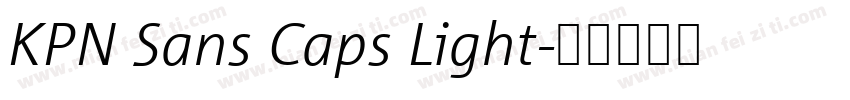 KPN Sans Caps Light字体转换